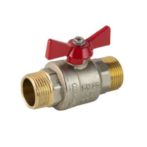 Кран бабочка латунный HH - Valve mini ball ø 1"